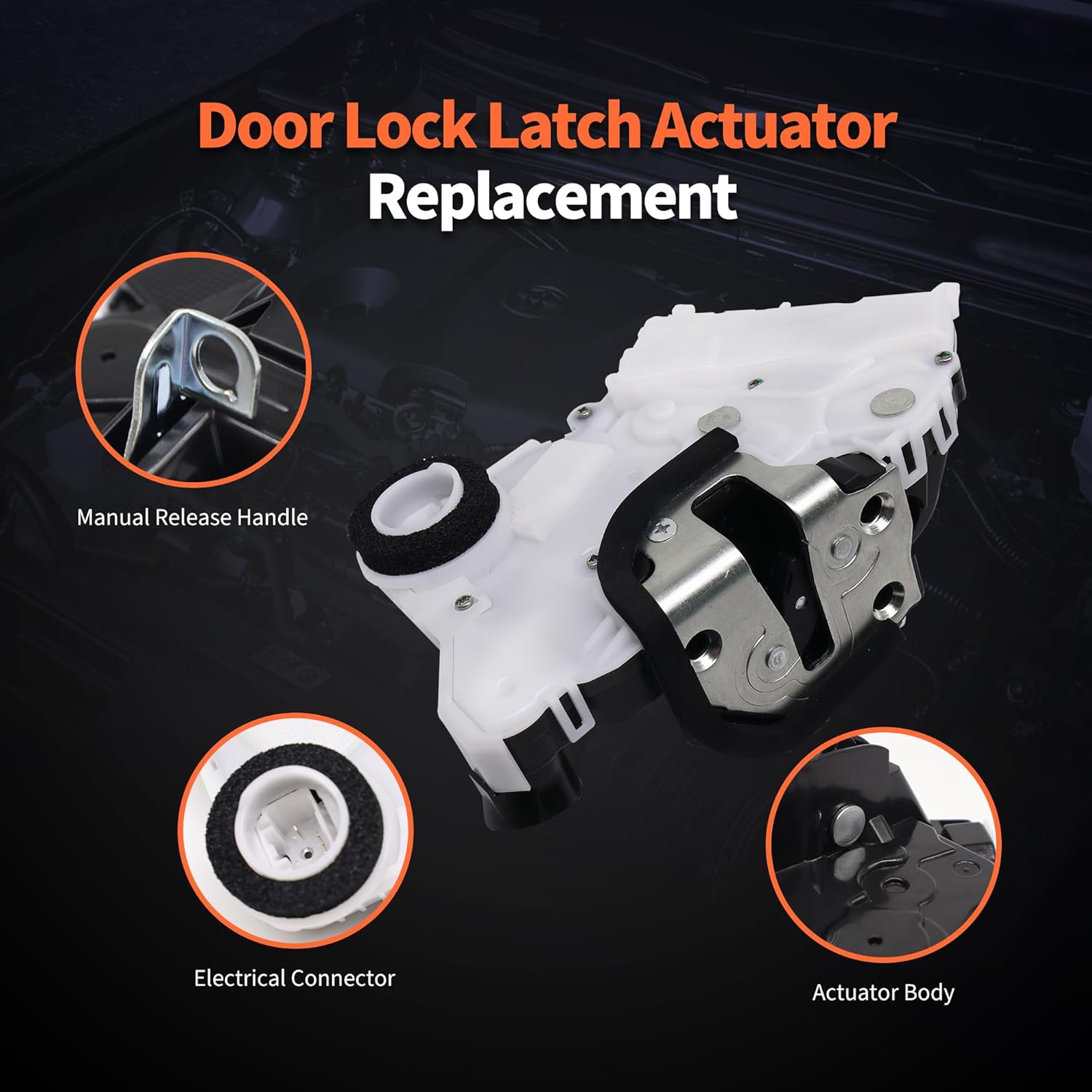 HiSport Front Left Driver Door Latch Lock Actuator 931-494 Compatible with Toyota Tacoma 2005-2015, Yaris 2007-2015, Prius 2006-2012, FJ Cruiser 2007-2014, Avalon 2005-2012