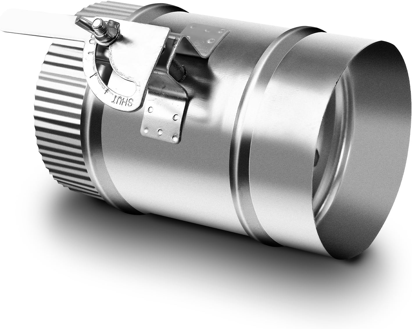 4Inch HVAC Duct Manual Volume Damper with Sleeve Galvanized Adjustment Airflow Ducting HVAC Air