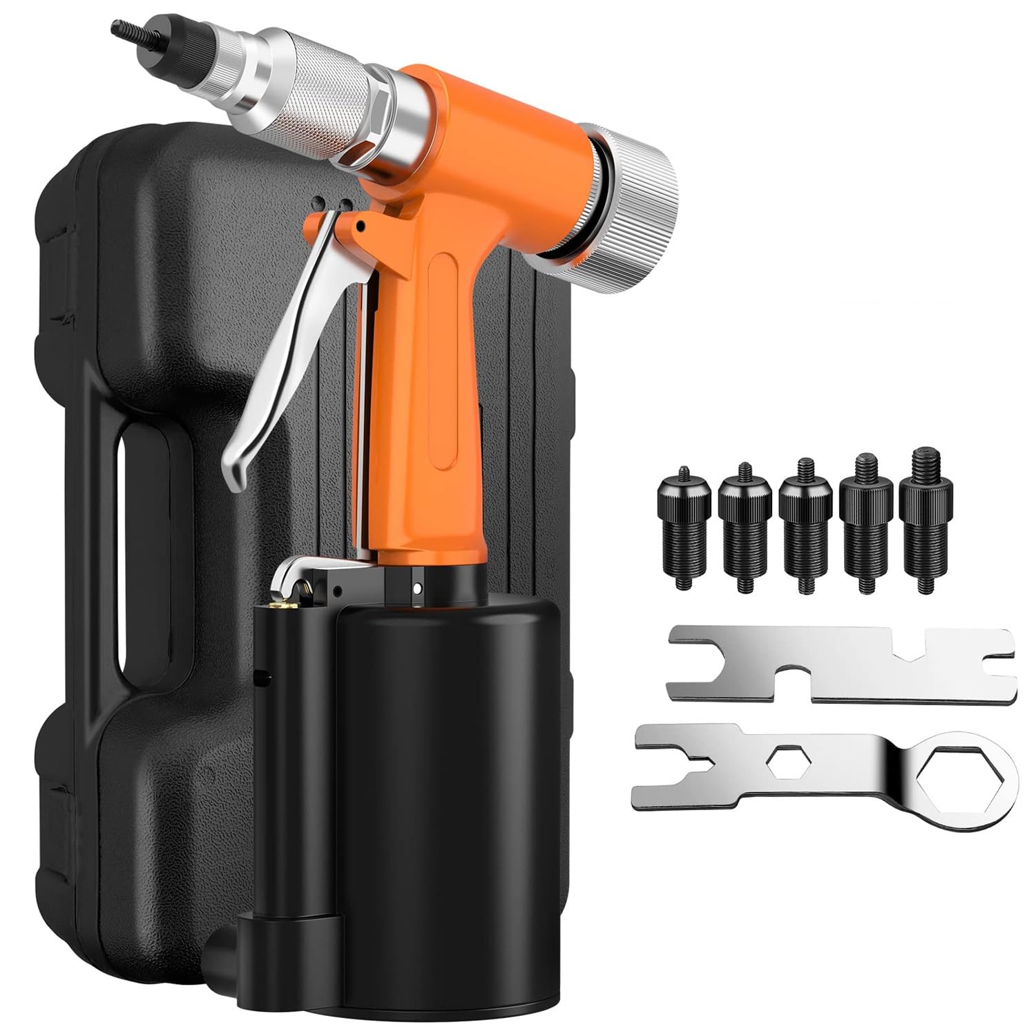 Pistolet de rivet pneumatique pour fixer sans effort des inserts sur tôle fine