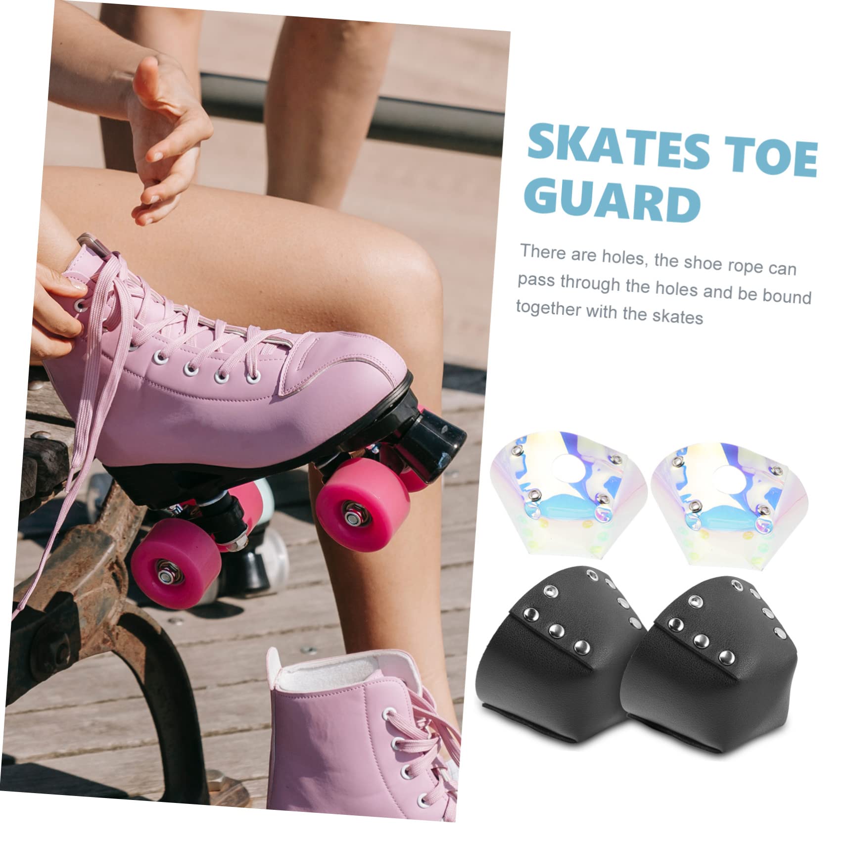 Toyvian Rollschuh Schutzkappen Für Zehen Schützende Zehenschutzvorrichtungen Für Rollschuhe Leichte Tragbare Zehenschützer Für Längere Skates