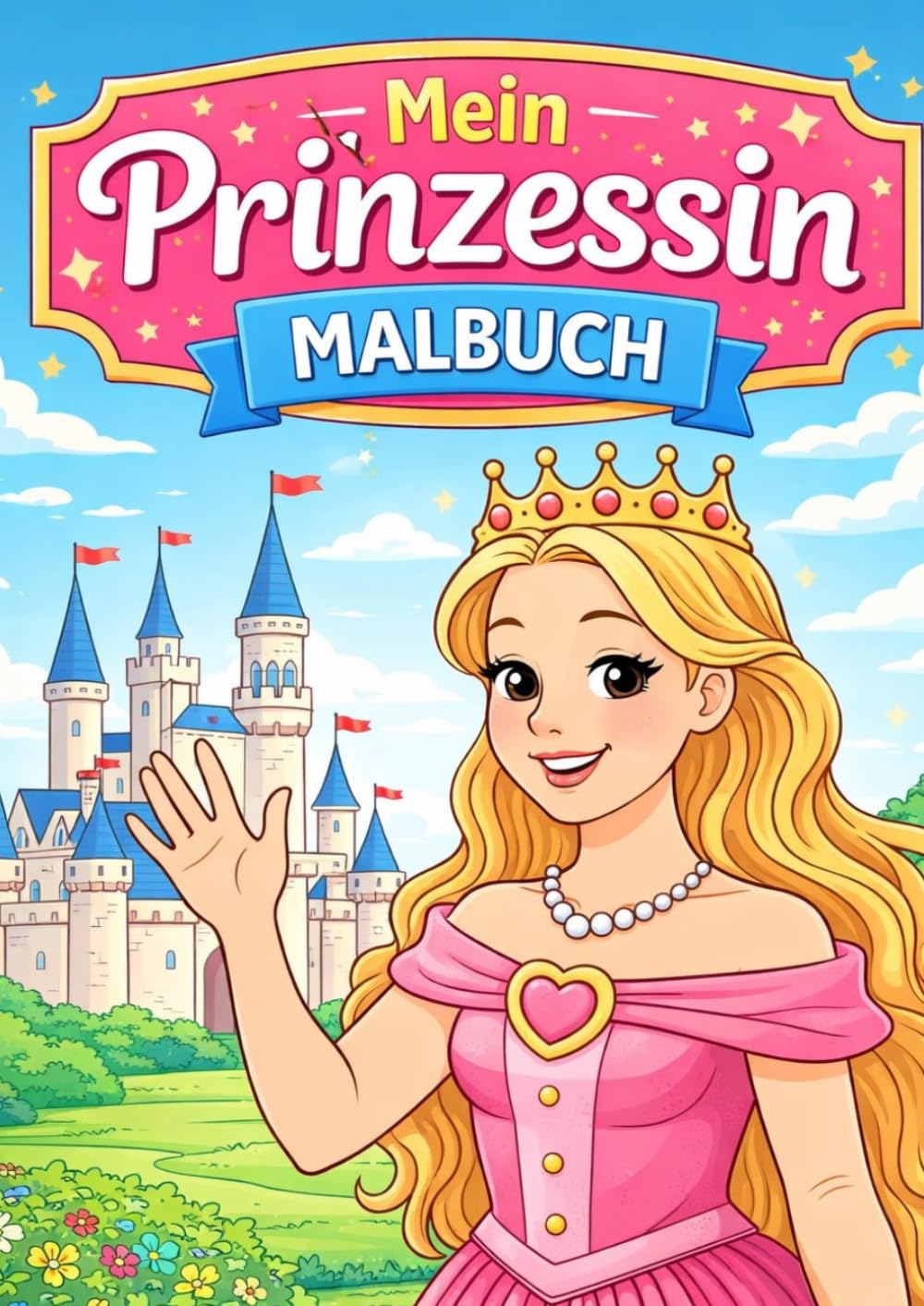 Mein Prinzessin Malbuch: Malbuch Fantasie Malen Prizessin Prinz