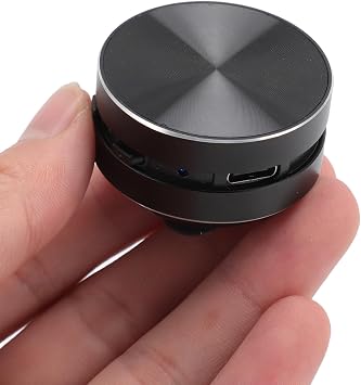 Bone Conduction Speaker, Portable Wireless Bluetooth Speaker Mini Size Music Player, Stereo Bass Sound Creative with Suction Cup, for Shower, Home, Outdoor Black