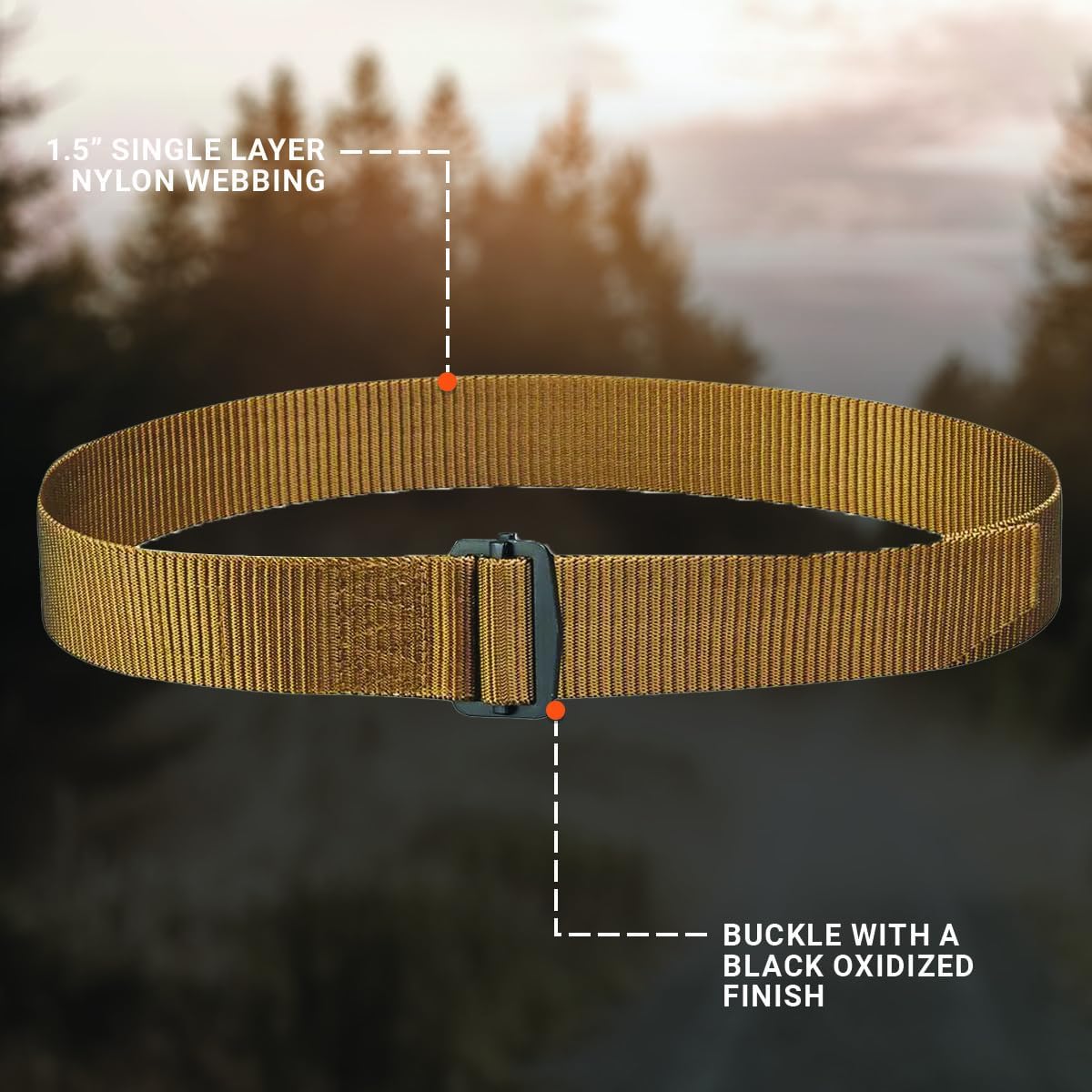 Propper mens Tactical Belt With Metal Buckle - Image 3