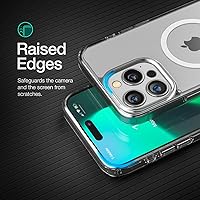 Vista 3 de ENCASED Funda de privacidad, diseñada para iPhone 15 Pro (2023), funda transparente delgada con protector de pantalla antiespía, vidrio templado 9H