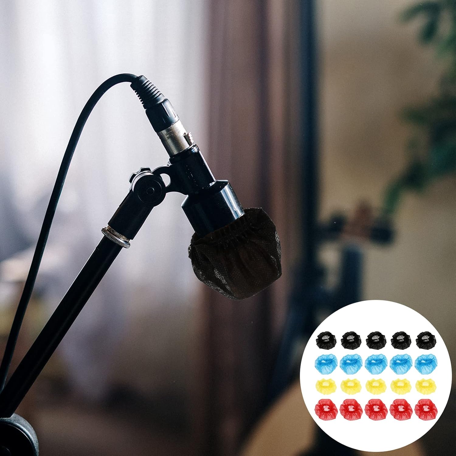 ご予約品 Iplusmile 0個マイクカバーハンドマイクウインドスクリーンフィルターマイクキャップvカラオケレコーディングルーム Gts Com Pe