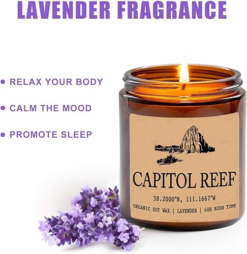 Miniatura 2 de Capitol Reef National Park – Cera de soja orgánica – Regalo para ella – Regalo para él – Regalos para el nuevo hogar – Regalo de cumpleaños para