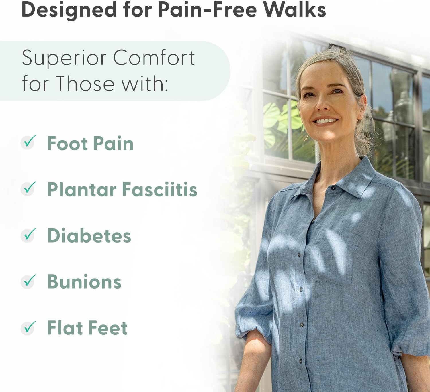 Orthofeet Women's Orthopedic Leather Hazel Sandals - Image 4