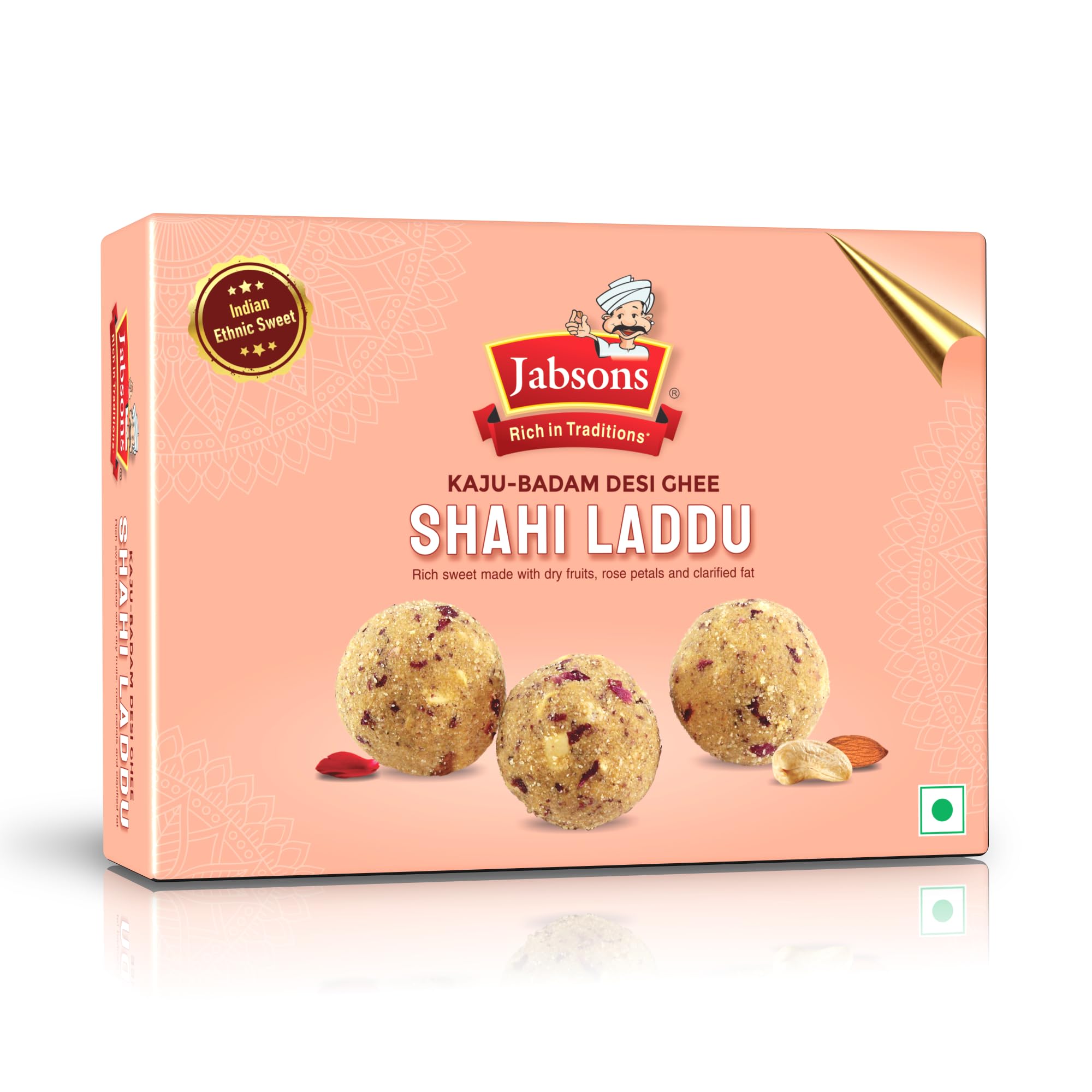 Jabsons Shahi Laddu Desi Ghee |200 gm | Rakhi gift | laddu| sweet | mithai| Gift Pack| Laddoo | Indian Sweets| Desi Laddu| sweets| Rakhi gift to brother and sister (B0DDCJRL3P) Amazon Price History, Amazon Price Tracker