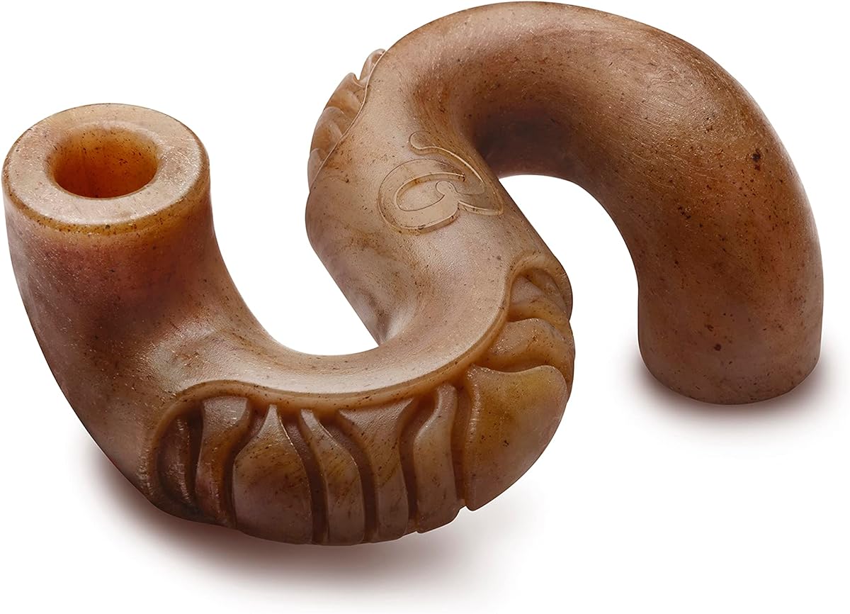 Juguete masticable duradero para perros Tripe Bone para masticadores agresivos, carne de res REAL, hecho en EE. UU., mediano