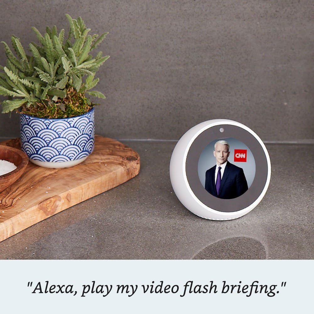 Certified Refurbished Echo Spot - White