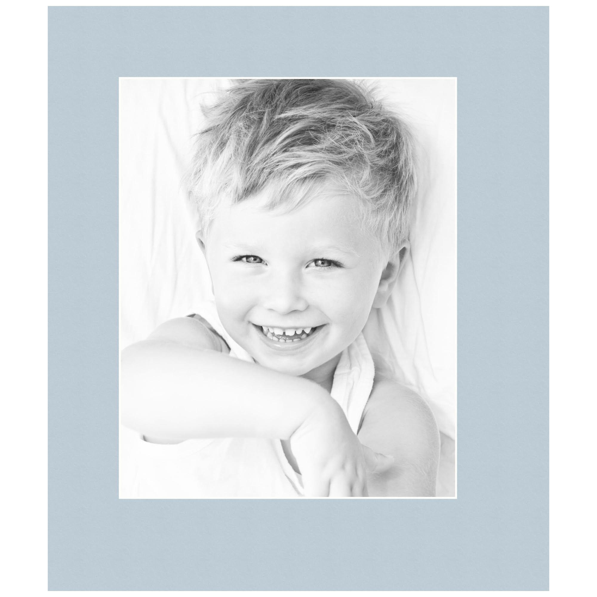 8x10 Fountain Blue/Baby Blue Custom Mat for Picture Frame with 4x6 Opening Size (Mat Only, Frame NOT Included) - 4 Pack