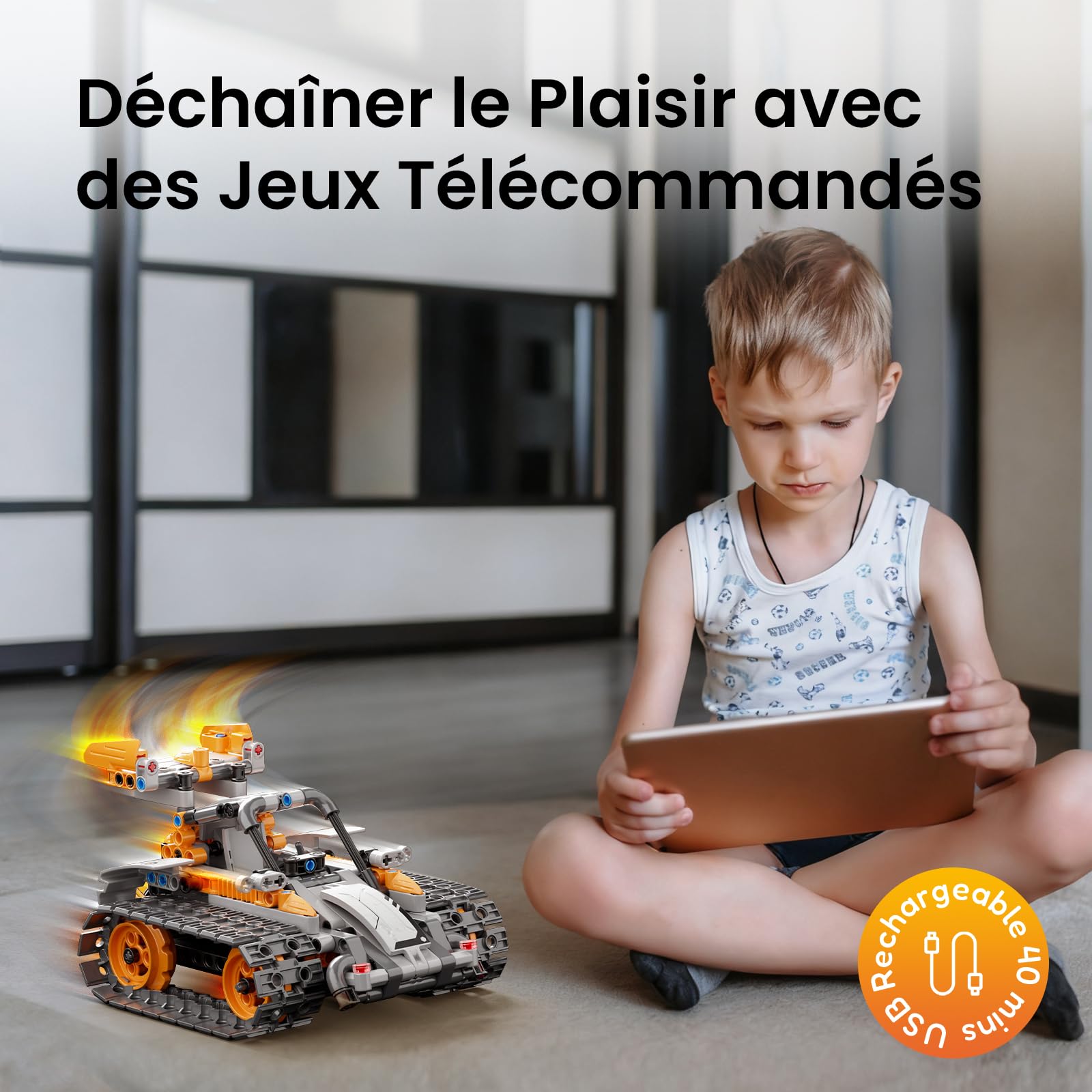 VEPOWER - Kit robot programable STEM 5 en 1 con aplicación y mando a distancia | Robotic Set Construcción, Ideas de Regalos de Navidad de Cumpleaños Creativo para Niños de 8-12+ Años, 488 Piezas
