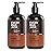 Every Man Jack Beard + Face Wash - Subtle Aged Bourbon Fragrance - Cleans and Helps Condition and Soften Your Beard and Skin Underneath - Naturally Derived with Aloe and Glycerin- 6.7 fl oz (2 Pack)