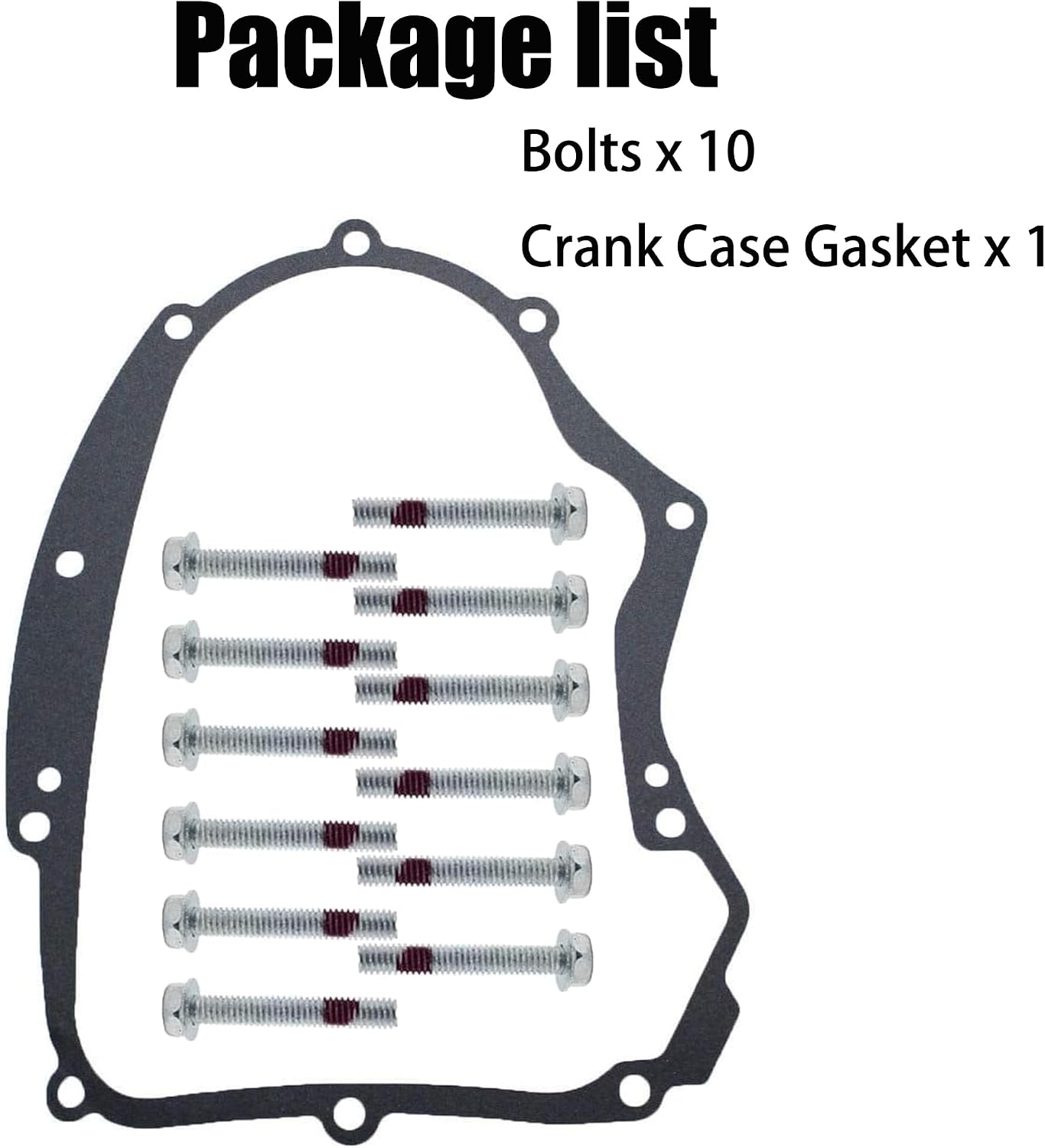 iFJF 594195 Crankcase Gasket Kit with Bolts and Crank Case Gasket Replacement for B&S Small Gasoline Engines Model Replace 591911 697227 690945 273488 Lawnmowers Parts Accessories