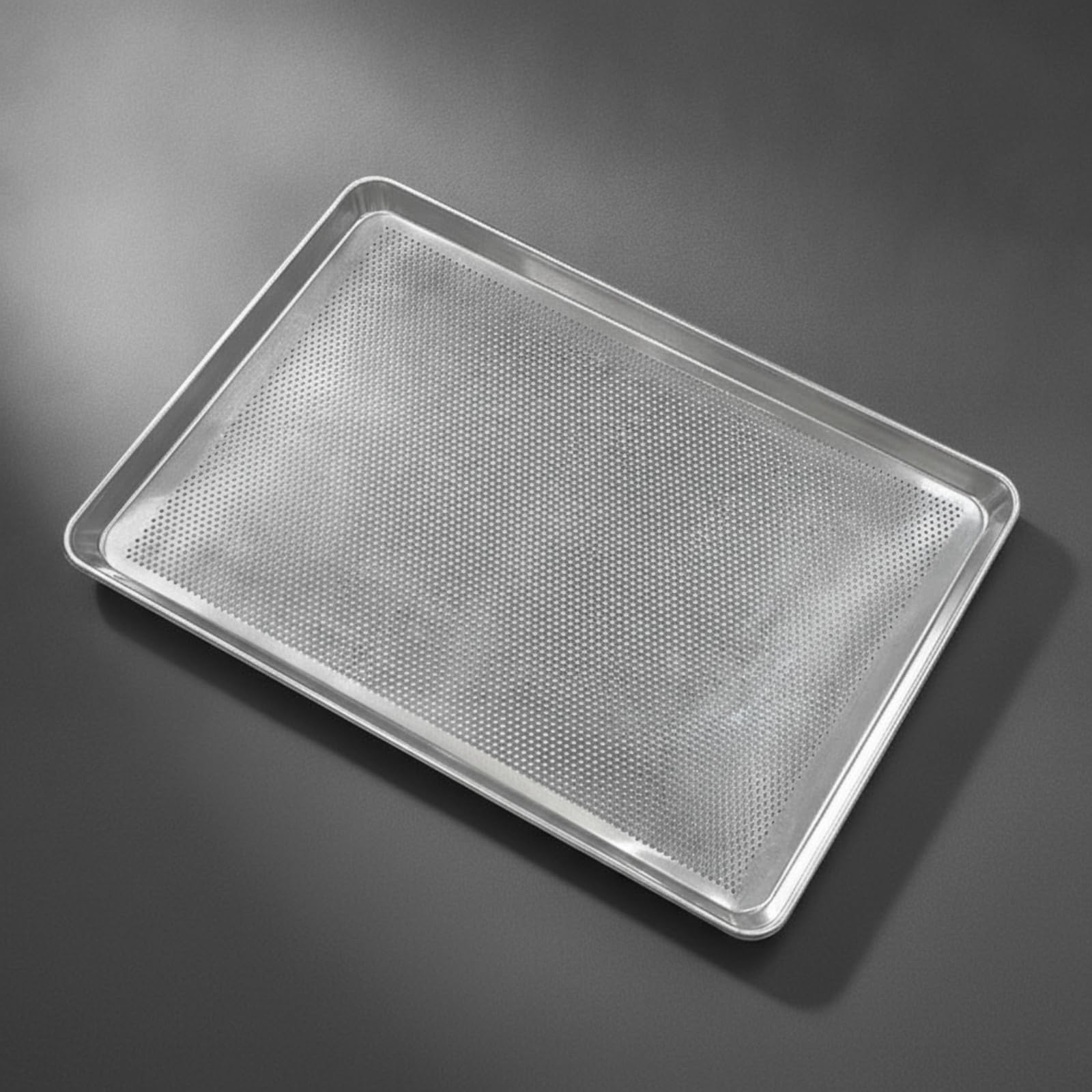 predolo Banja Perforada Aluminio Banja Horno Perforada Superficie Lisa Utensilio para Panaros, Reposteros, Panaría, Repostería, Cocina, 60 X 40 X 2.5 Cm