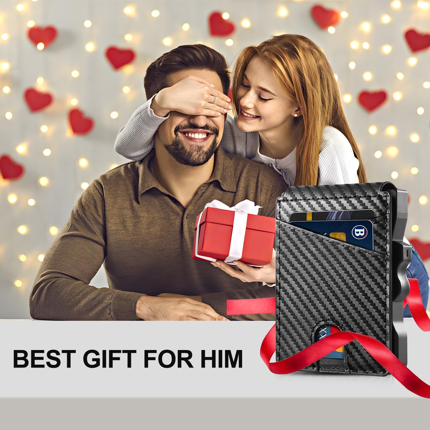 GSOIAX Wallet For Men RFID Blocking Smart Pop Up Card Wallet Money Clip ID Window Metal Aluminum Credit Card Holder Mens Minimalist 14 Cards Bifold Wallet - Image 7