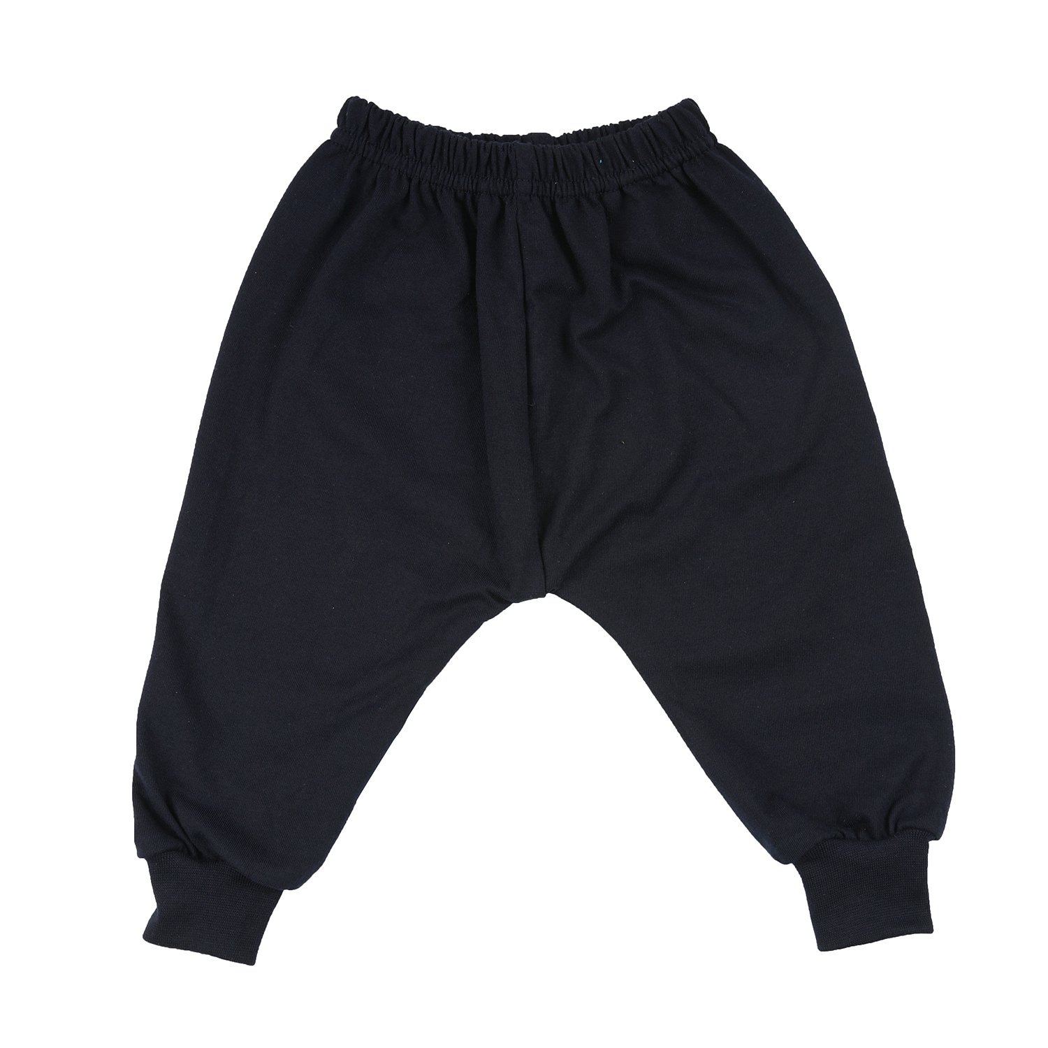 First Kids Step Unisex Cotton Hosiery Track Pants with Rib(0-6months) Multicolour 4