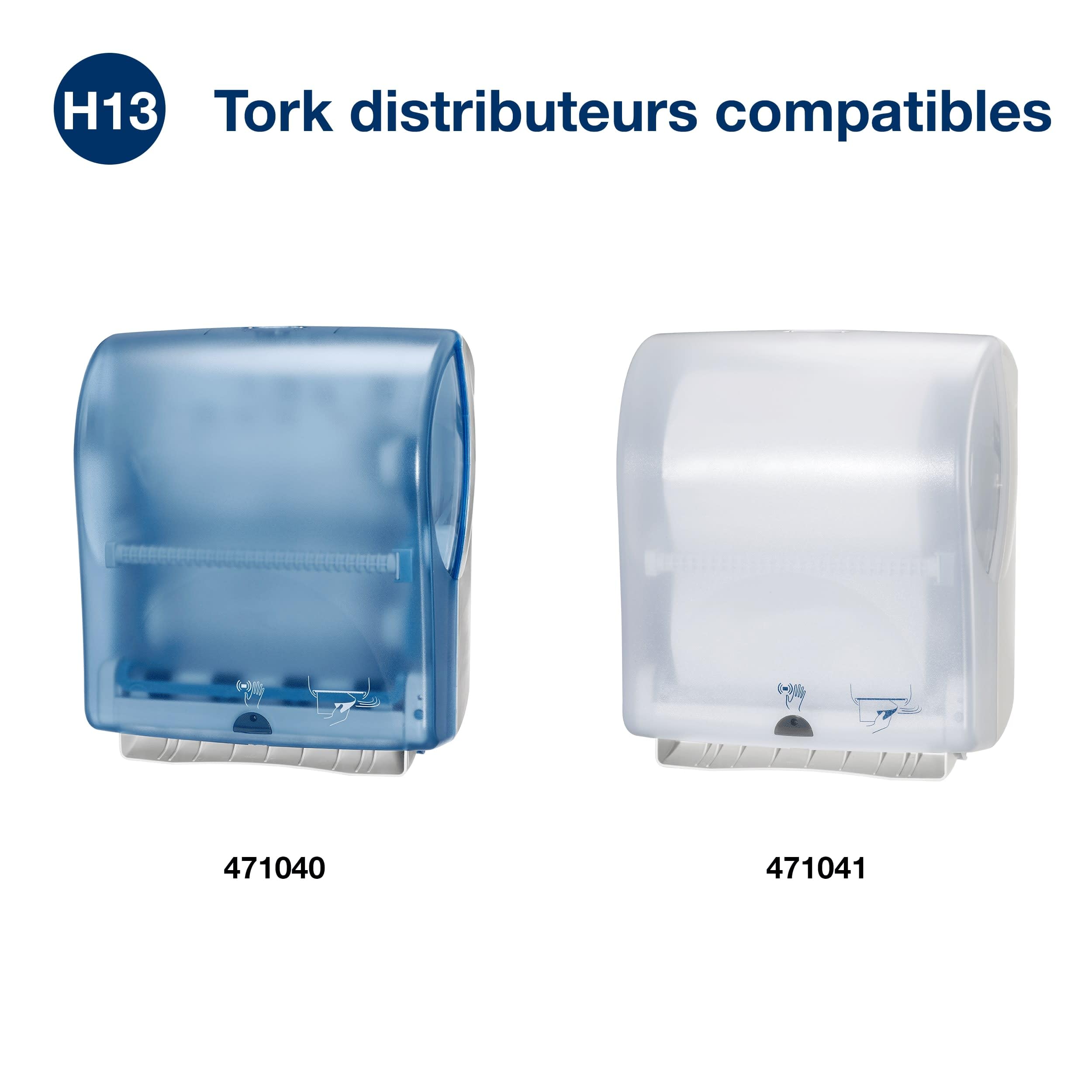 Tork Rouleaux d'essuie-mains blancs H13, 471110 | Advanced, résistants, 6 rouleaux x 143 m