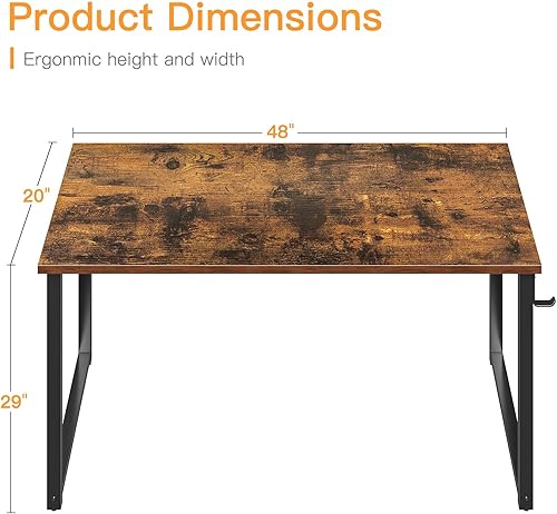 Miniatura 101 de Coleshome - Escritorio para computadora, de 32 pulgadas, estilo moderno y sencillo, para oficina en casa, escritorio estudiantil para escribir,