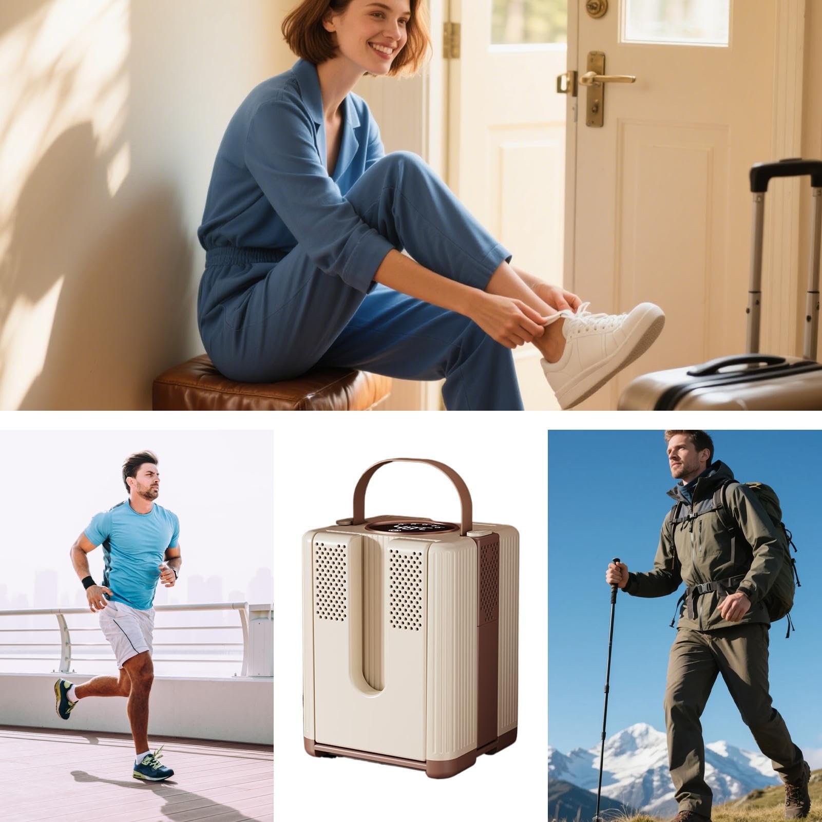 Asciugascarpe Per Sneakers Asciugatore Con 6 Porte | Elettrico Pieghevole Riscaldatore Con Timer Per Casa Viaggio Scarpe Sneaker Guanti Escursionisti Campeggiatori Lavoratori
