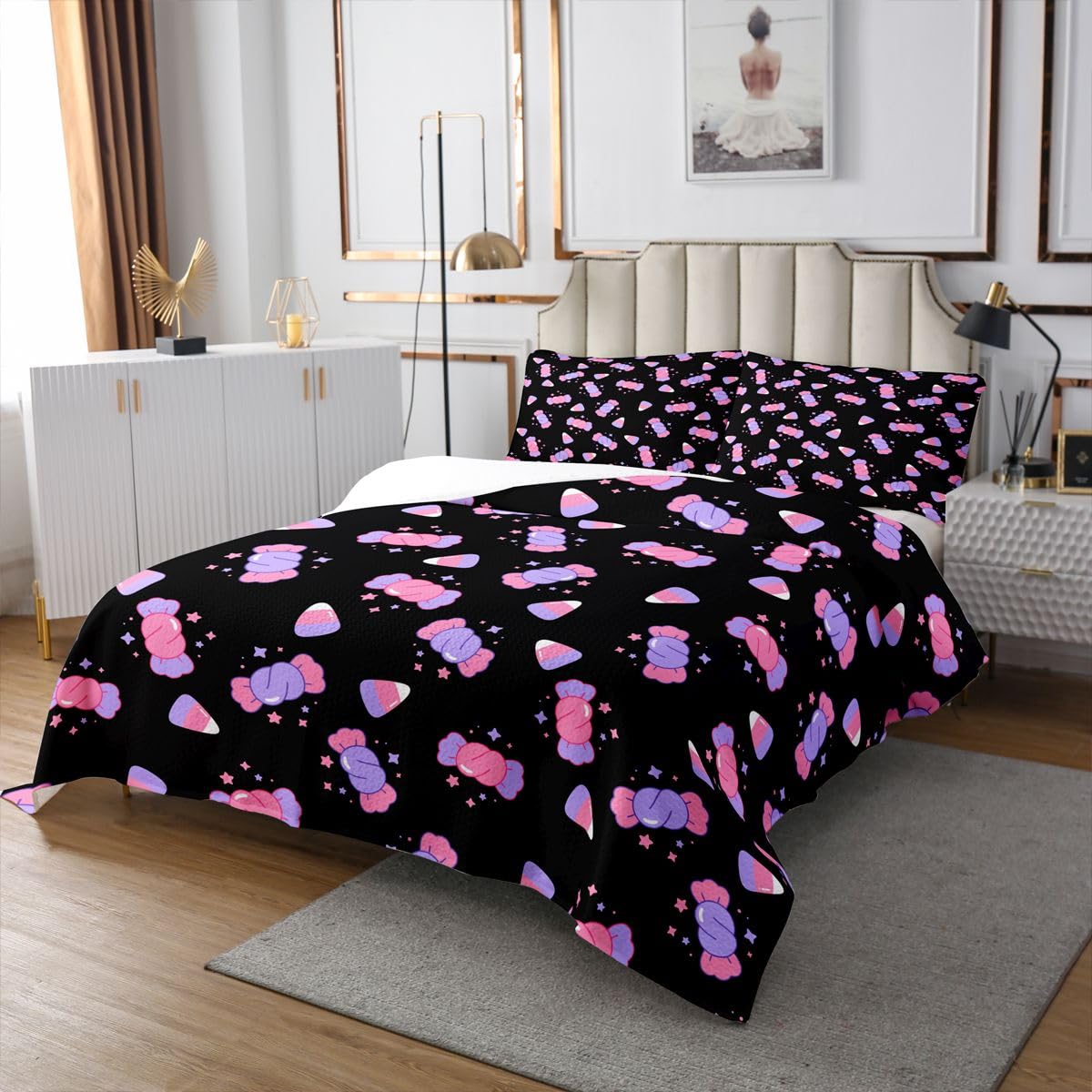 Homewish Süß Eingewickeltes Bonbon Bedspread 170x210cm