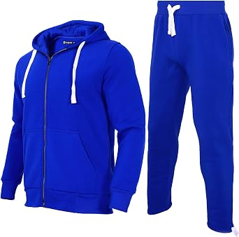 Mens Tracksuits Sweatsuits 2 Piece Casual Sweat Jogging Suit Set Athletic Full Zip Hoodies and Sweatpant Outfits