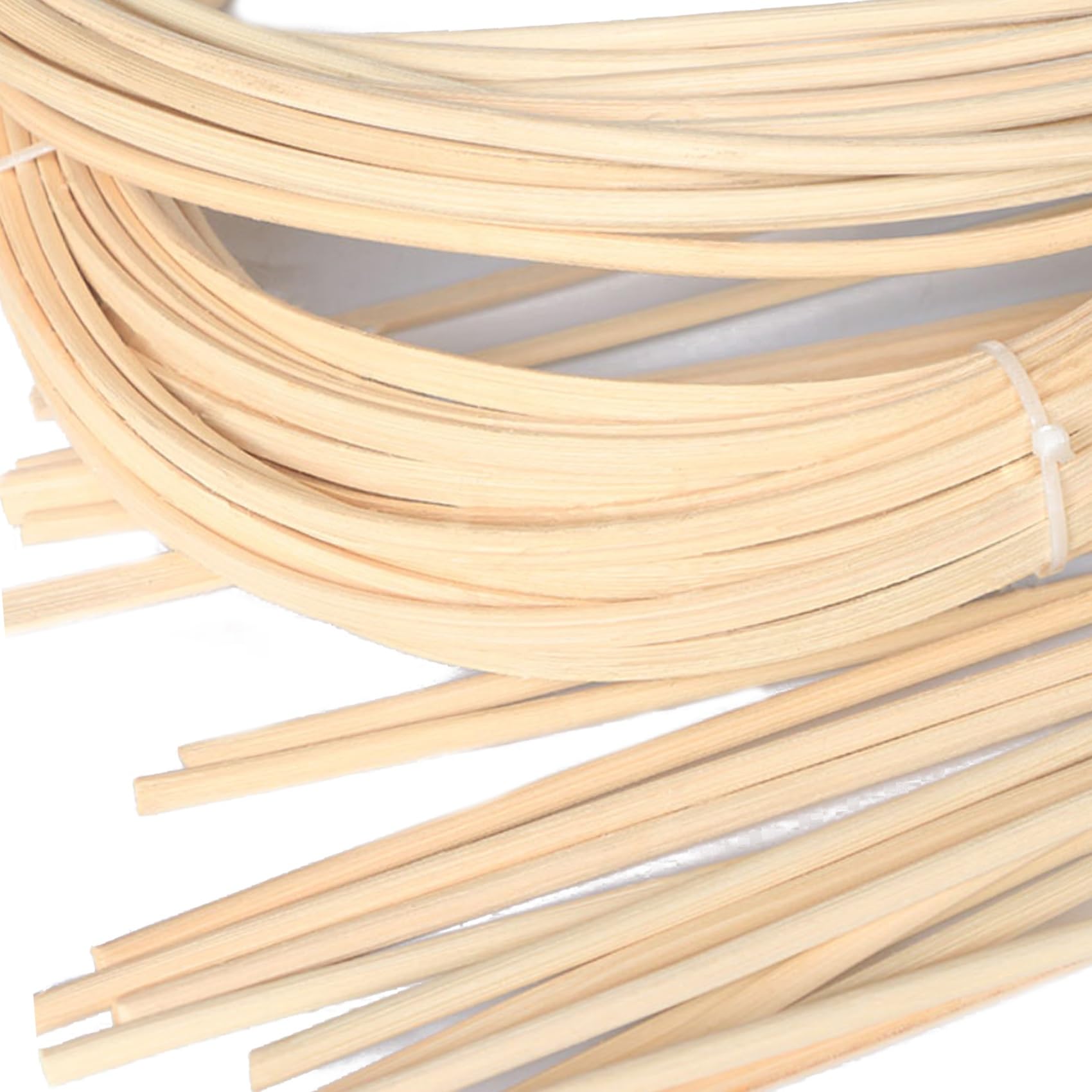 4mm Naturale Rattan Intreccio Rotolo per Sedia Mobili, 250g Naturale Rattan Materiale di Riparazione in Striscia per Cesti, Canne Riparazione Intrecciare in vimini per Sedie Panchina da Giardino(4mm/2