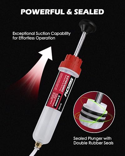 Miniatura 7 de SEDY Extractor de Fluido - Jeringa Multiusos de 200cc, Bomba de Succión de Aceite, Bomba Manual de Extracción y Llenado, Jeringa de Aceite Automotriz