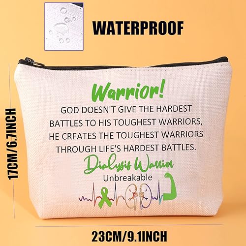 Miniatura 5 de JYTAPP Diálisis Conciencia Regalo Guerrero Maquillaje Bolsa de Diálisis Guerrero Bolsa Cosmética irrompible Diálisis Riñón Hemodiálisis Regalo,