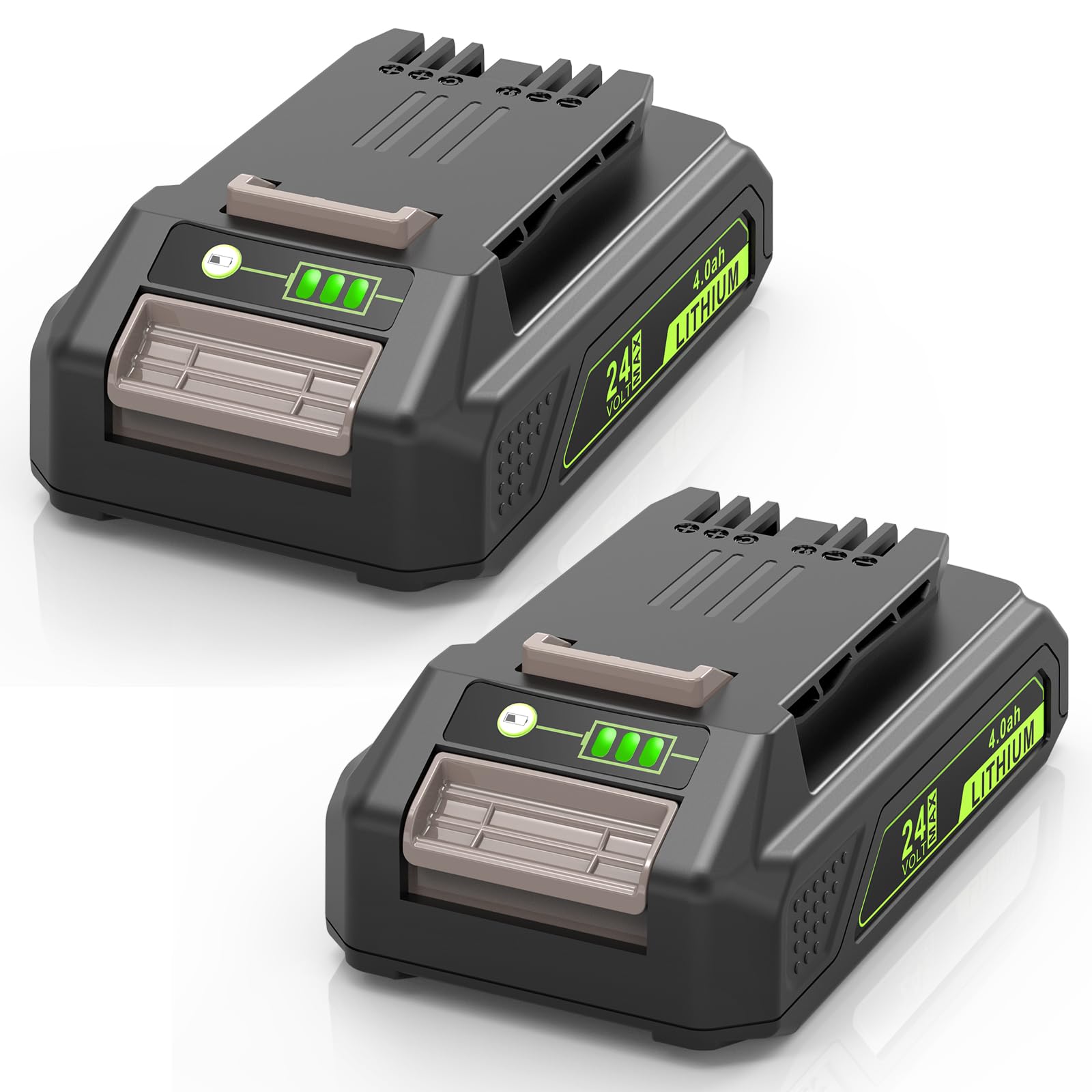 4ah Lithium Accu Greenworks 24v Akku 2 Stück 24V Ersatzakku Für