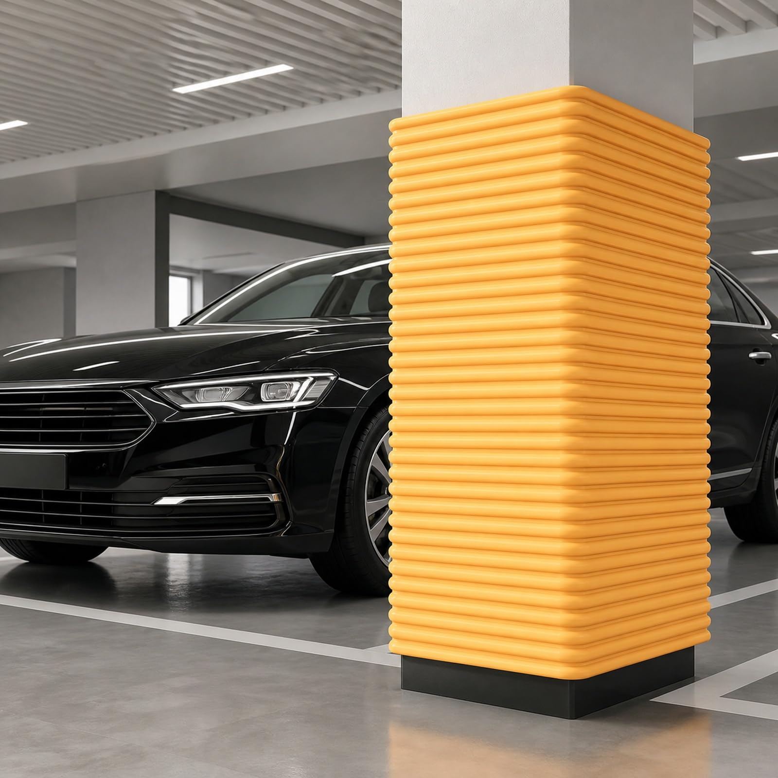Garagen-Wandschutz Wandpolsterung,Kantenschutz Selbstklebend Garage