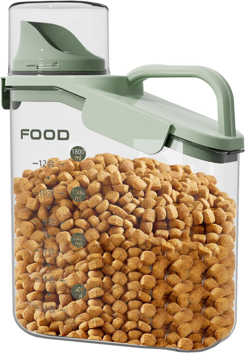 Dog Cat Food Storage Container Transparent Sealed Insectproof