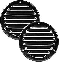 Vista 15 de Vent Systems Cubierta de ventilación blanca Soffit de 4 pulgadas, rejilla de ventilación redonda, cubierta de parrilla, pantalla de insectos