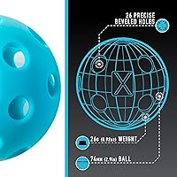 Vista 2 de Franklin Sports X-26 - Pelotas de pickleball para interiores - 3 unidades, 12 unidades y 100 unidades al por mayor - Pelotas de pickleball aprobadas