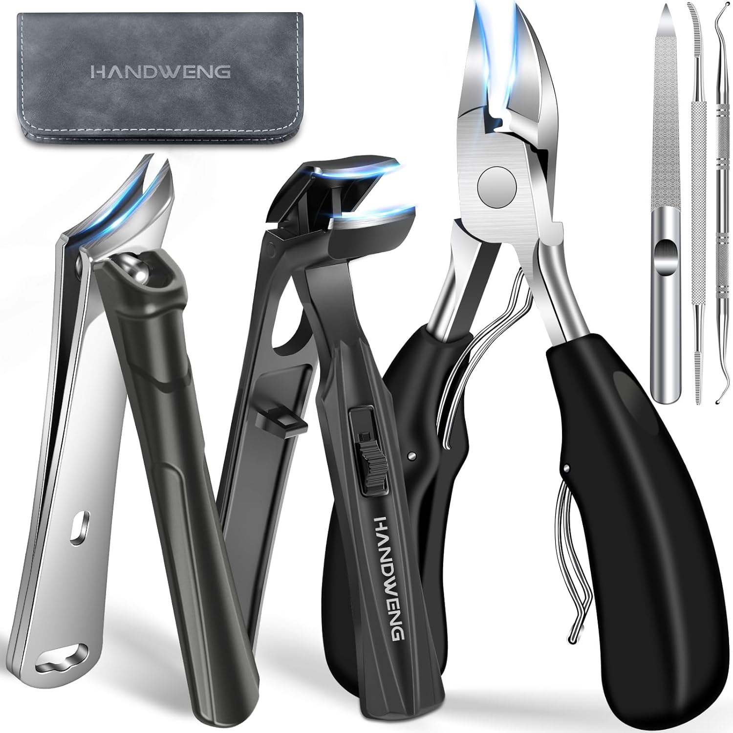 2026 Toenail Clippers for Seniors Thick Toenails Angled Head Large Toe Nail Clippers for Thick Nails for Men