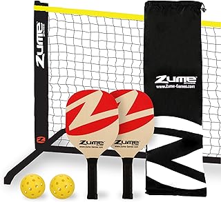 Portable Badminton Set with Net, 4 Rackets, Shuttlecocks & Carrying Case – Outdoor Lawn Game for Backyard, Beach, or Park – Easy Setup, No Tools Required