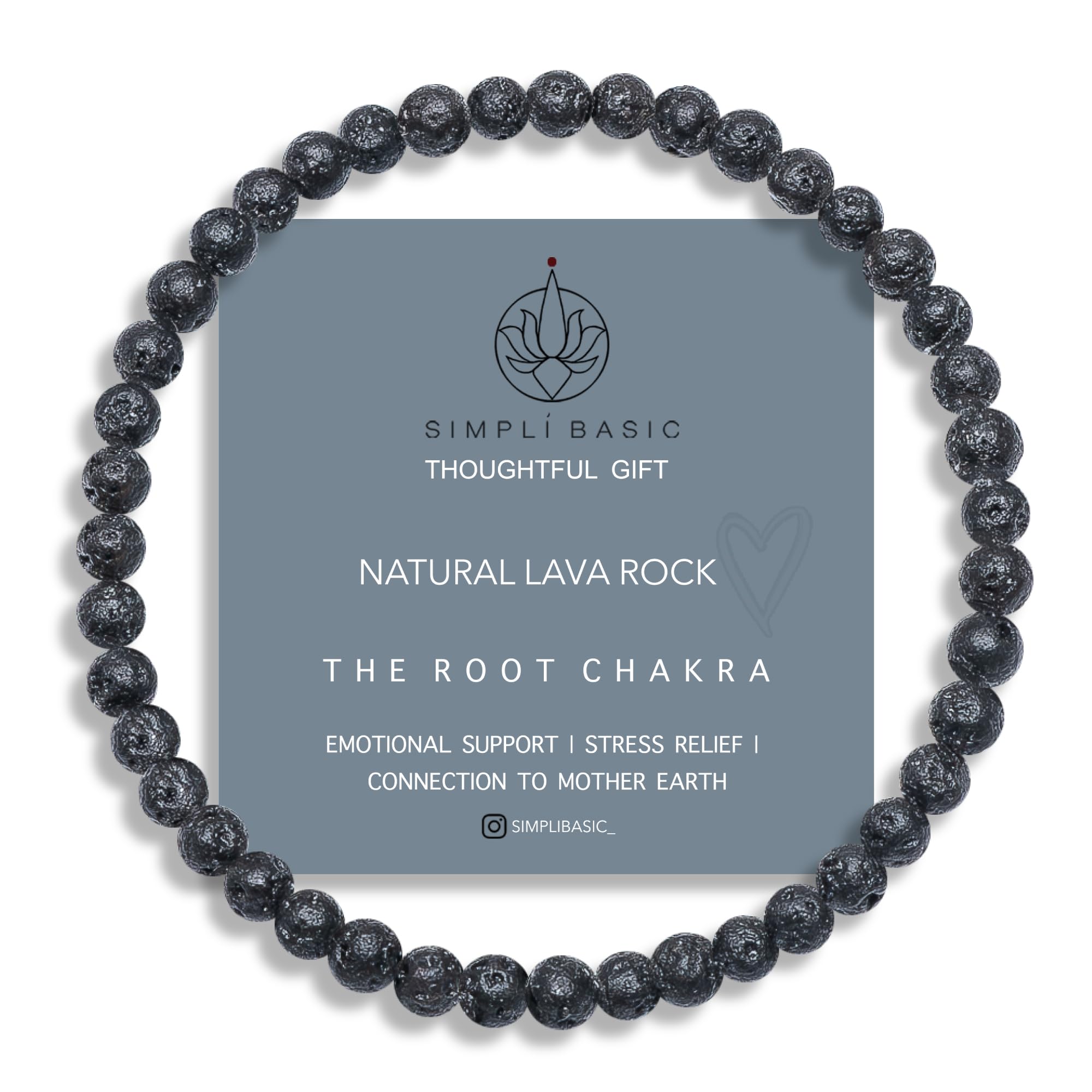 Natural Healing Gemstone Bracelet 4mm Beads, Womens & Mens, Inc Gift Box — view 9