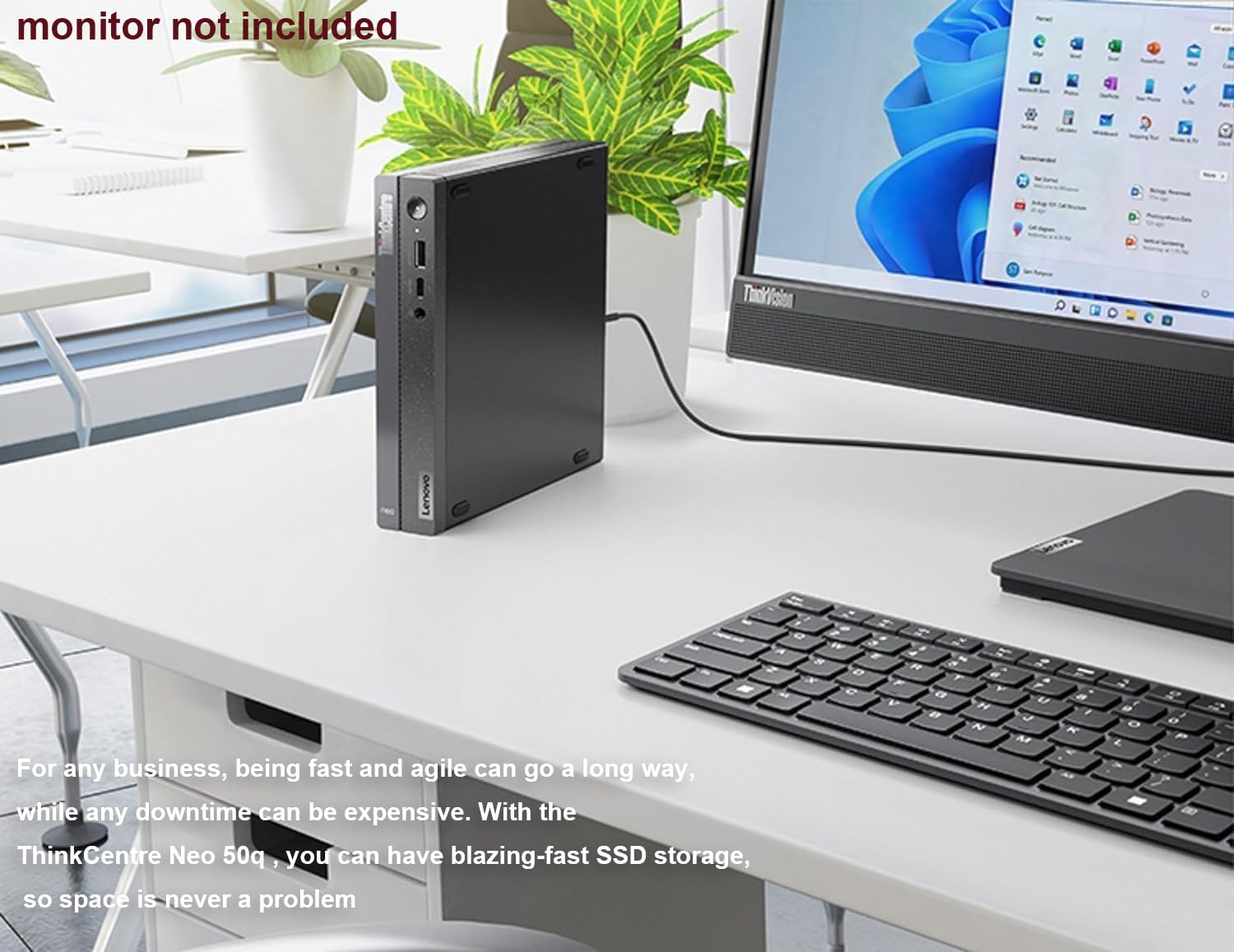 Lenovo ThinkCentre M70q Gen 5 Tiny Business Desktop (Intel 10-Core