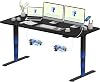 FLEXISPOT E5 180 x80cm الكهربائية الدائمة مكتب مع USB المحركات المزدوجة 3 المرحلة قطعة واحدة ارتفاع مكتب قابل للتعديل مع لوحة الذاكرة الذكية، نظام مكافحة الاصطدام، أسود