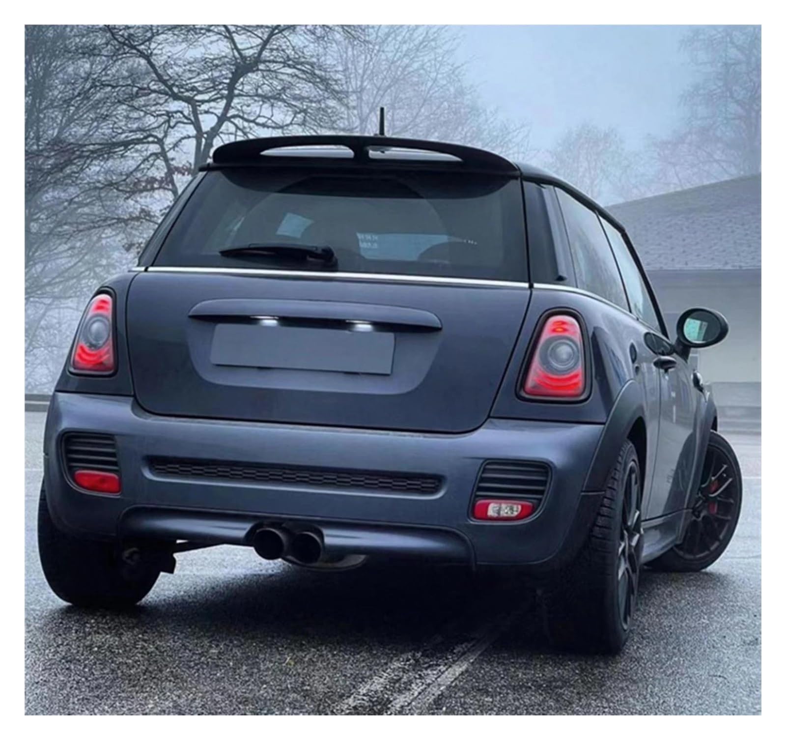 MINI R56 純正 ルーフスポイラー ブラックリアウィングクーパークーパーS Amazon.co.jp: リアルーフスポイラーウイング ために ミニ ために