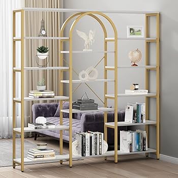 置物  GOLD DISH Amazon.com: Crofy Gold Arched Frame Wall Shelf, Decorative 3