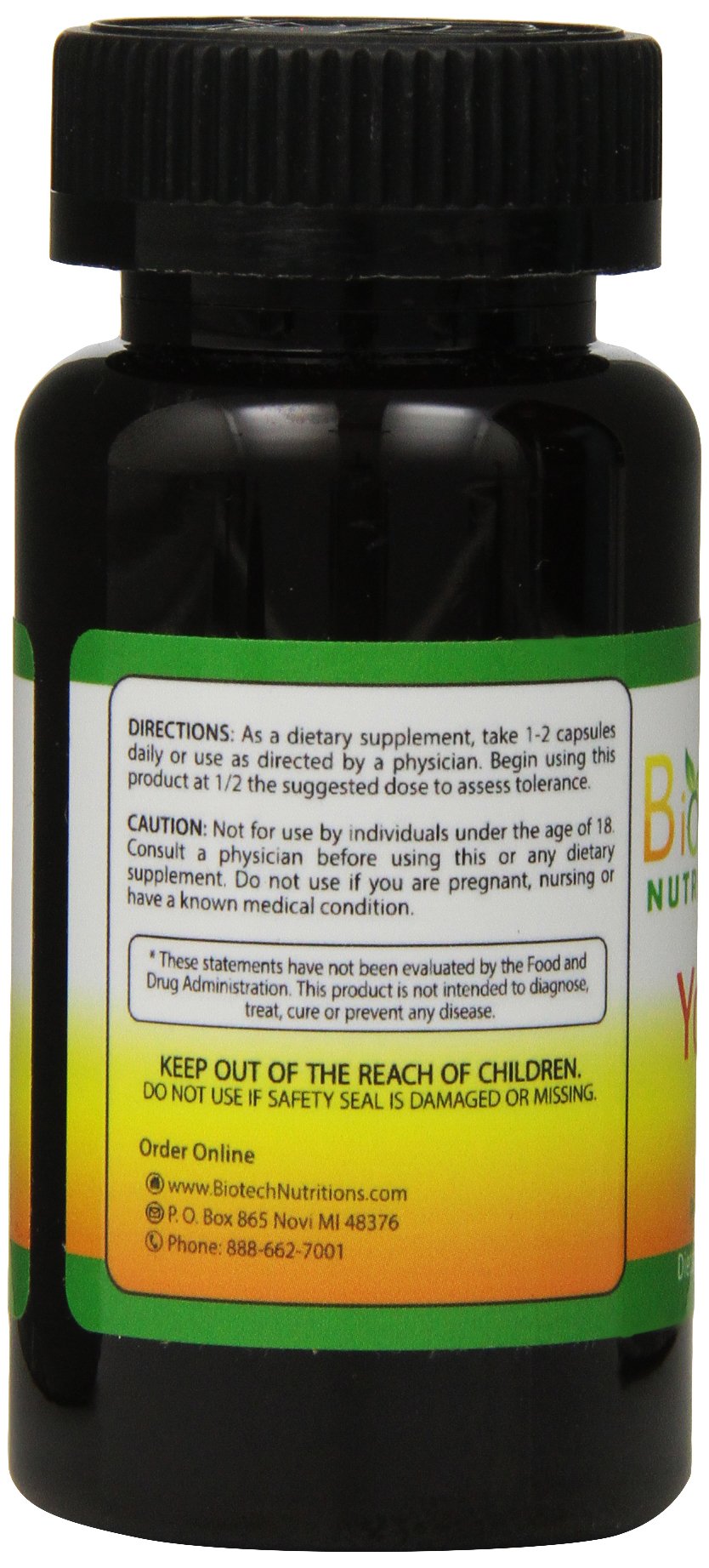 Yohimbine HCl Dietary Supplement, 120 Count — Amazon image 2