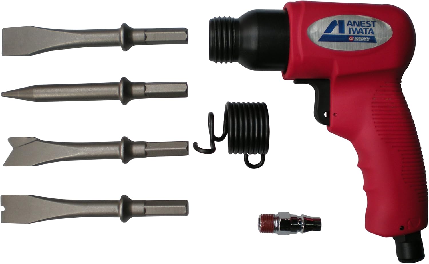 Anest Iwata TLX9803 Air Hammer with Hex Insert, 4 Bits Included