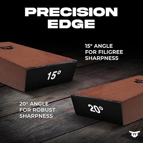 Miniatura 5 de Kit de herramientas de afilador de cuchillos rodantes, afilador de cuchillos de cocina con diamantes y cerámica, el kit de afilador ofrece ángulos