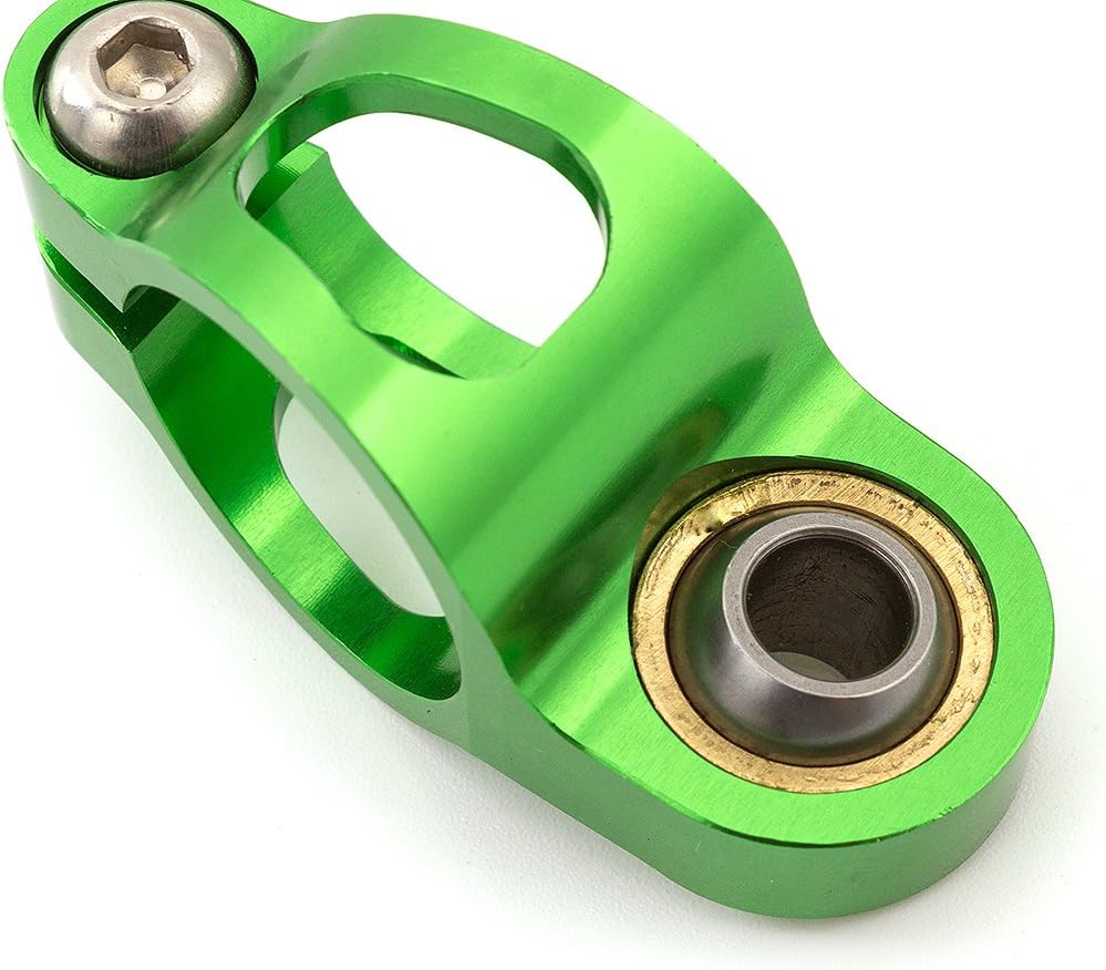 PROCNC Motorcycle CNC Aluminum Steering Damper Stabilizer Mounting Bracket Kit Fit for Kawasak.i Ninj.a ZZR1400 ZX14 2006-2012 Ninj.a ZX14R ZZR1400 2006-2020 (Green+Green)