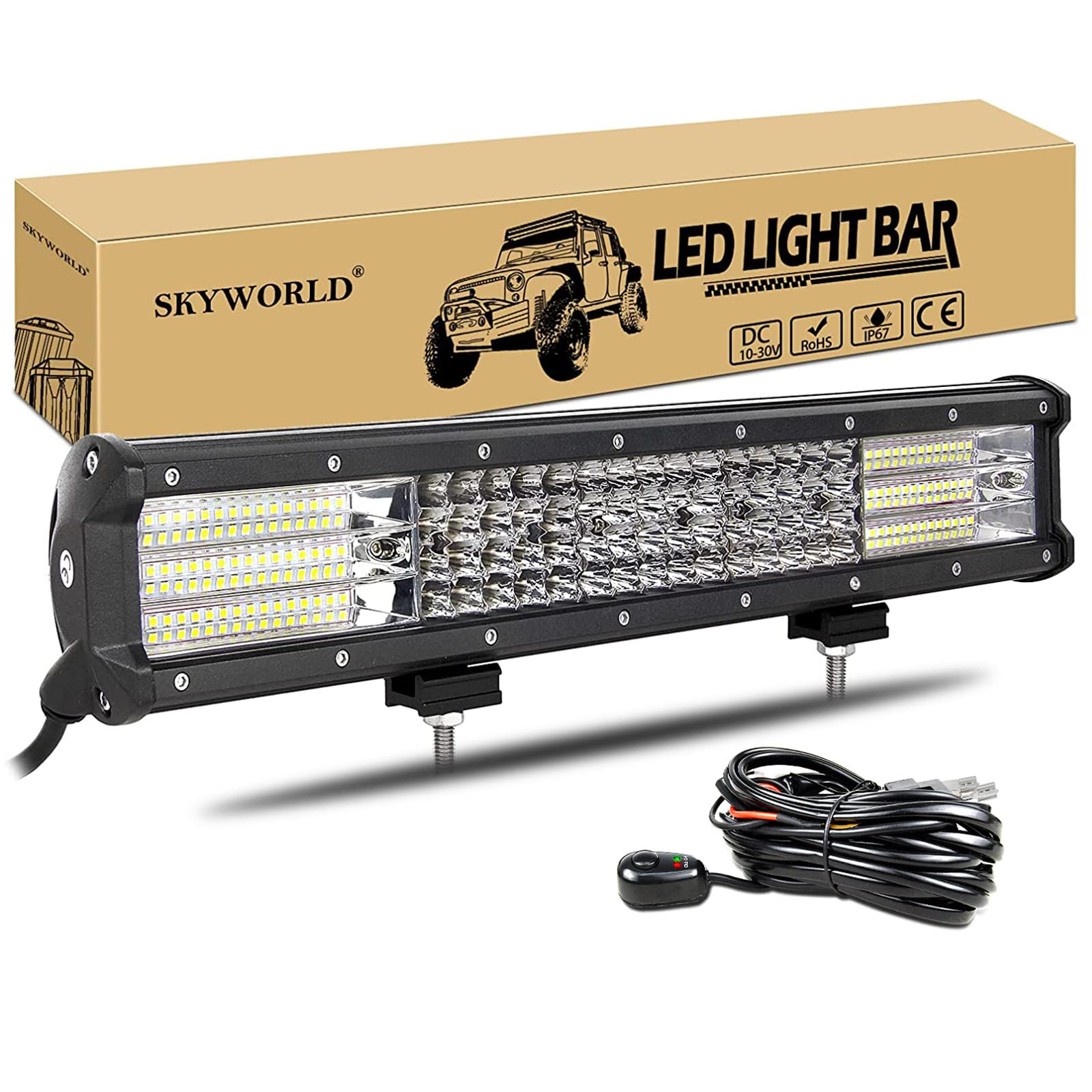 SKYWORLD 17 Zoll LED Nebelscheinwerfer 450W - Offroad Beleuchtung