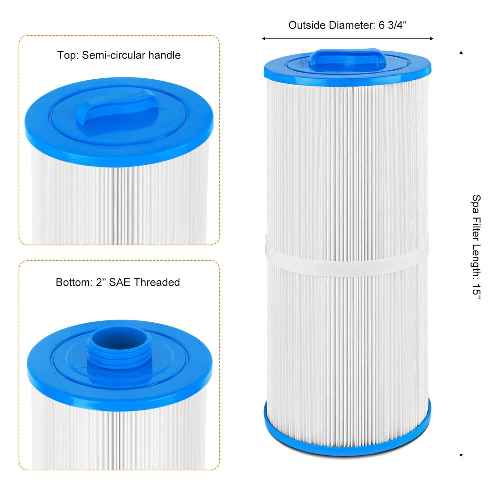 Amazon.com : BZTT 6CH-960 Spa Filter Replacement Jacuzzi Filter J