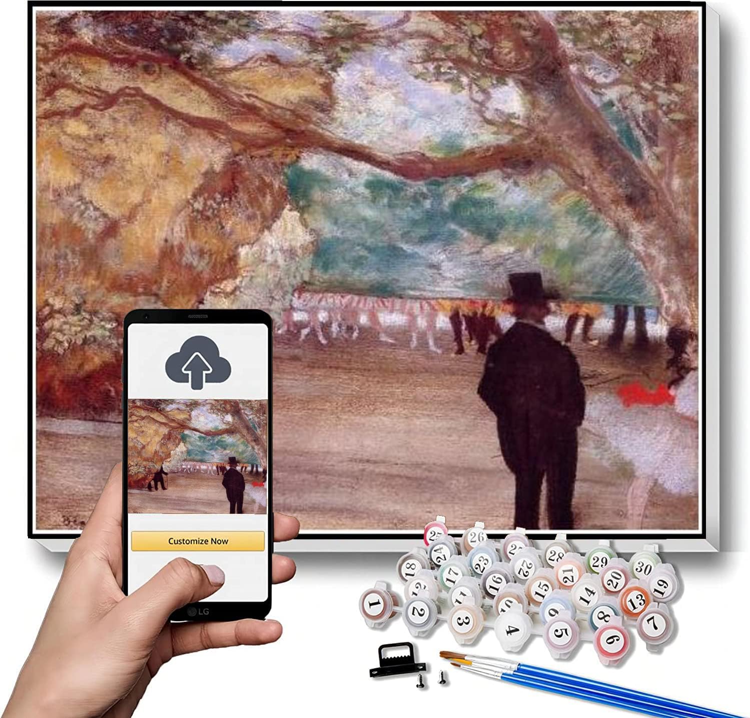 Paint by Numbers Kits for Adults and Kids The Curtain Painting by Edgar Degas Arts Craft for Home Wall Decor