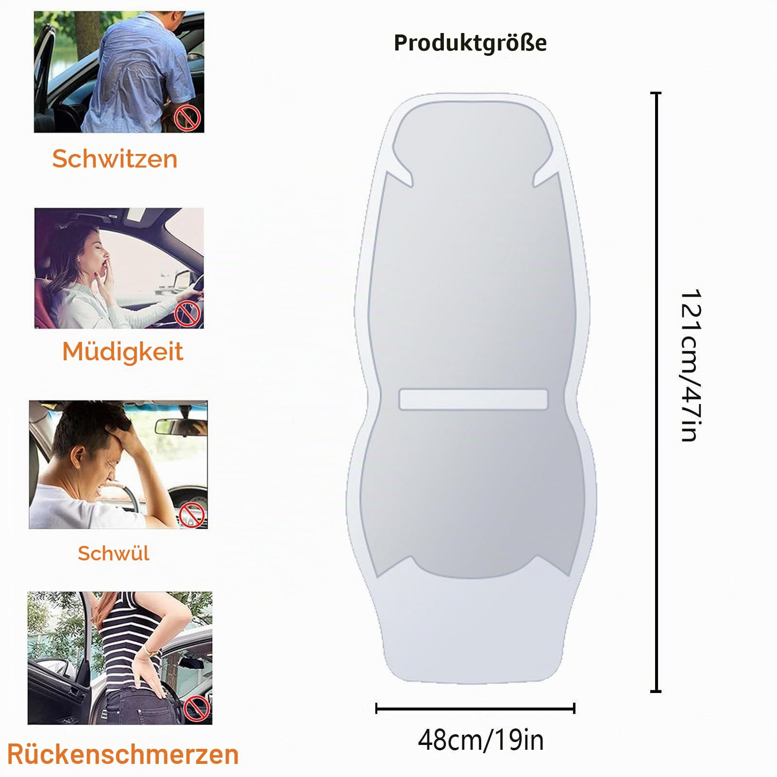 Cooling Car Seat, mit 24 Fans, 12v/24v, 3 Kühlstufen Sitzauflage Auto Vordersitze Kühlende Autositzauflage für Auto LKW Van,Blue-12V
