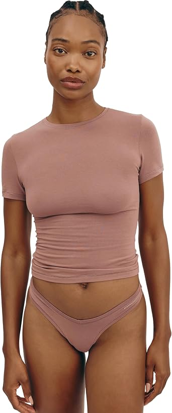 Organic Basics Womens Flex Organic Cotton Thong Underwear